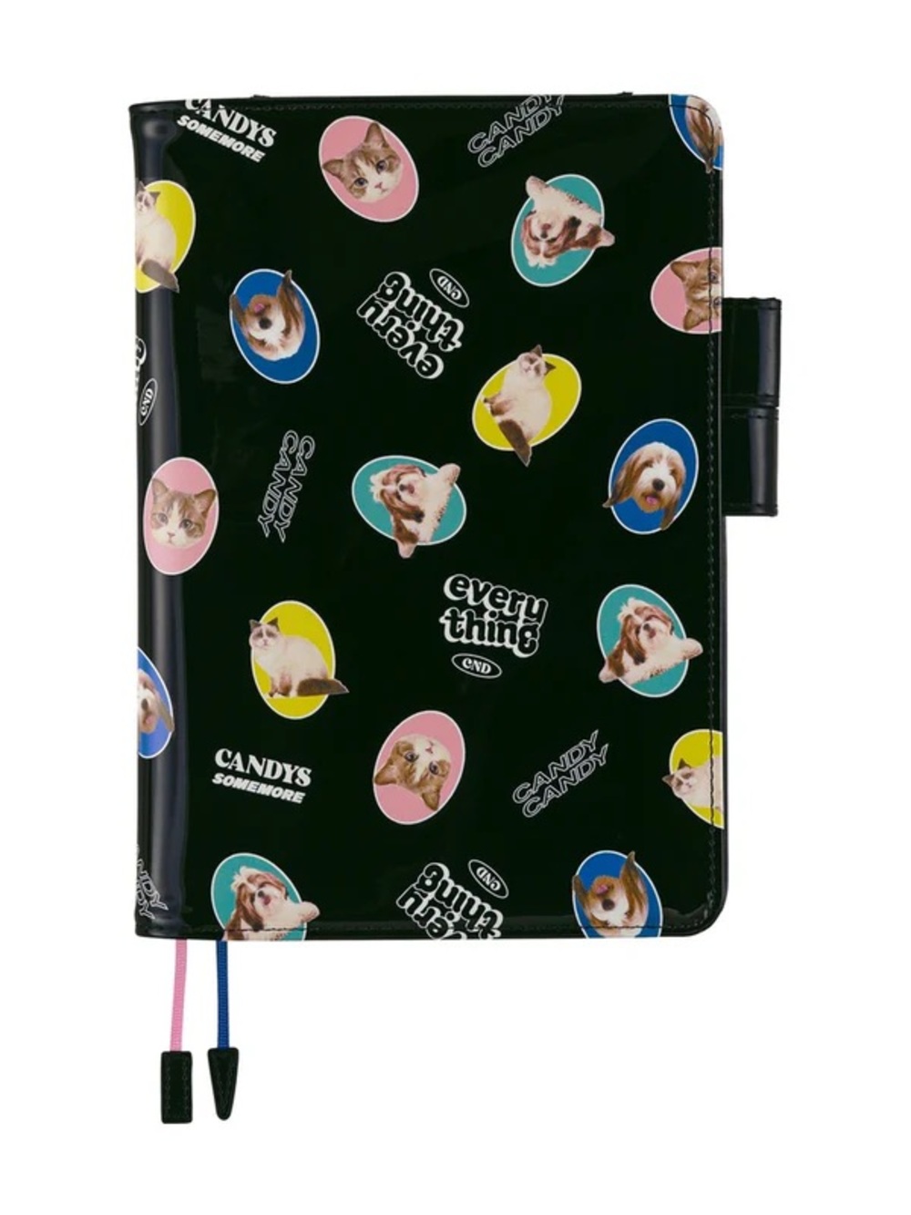 Hobonichi Techo A5 Cousins Planner Cover - Candy Stripper: Random Dog & Cat